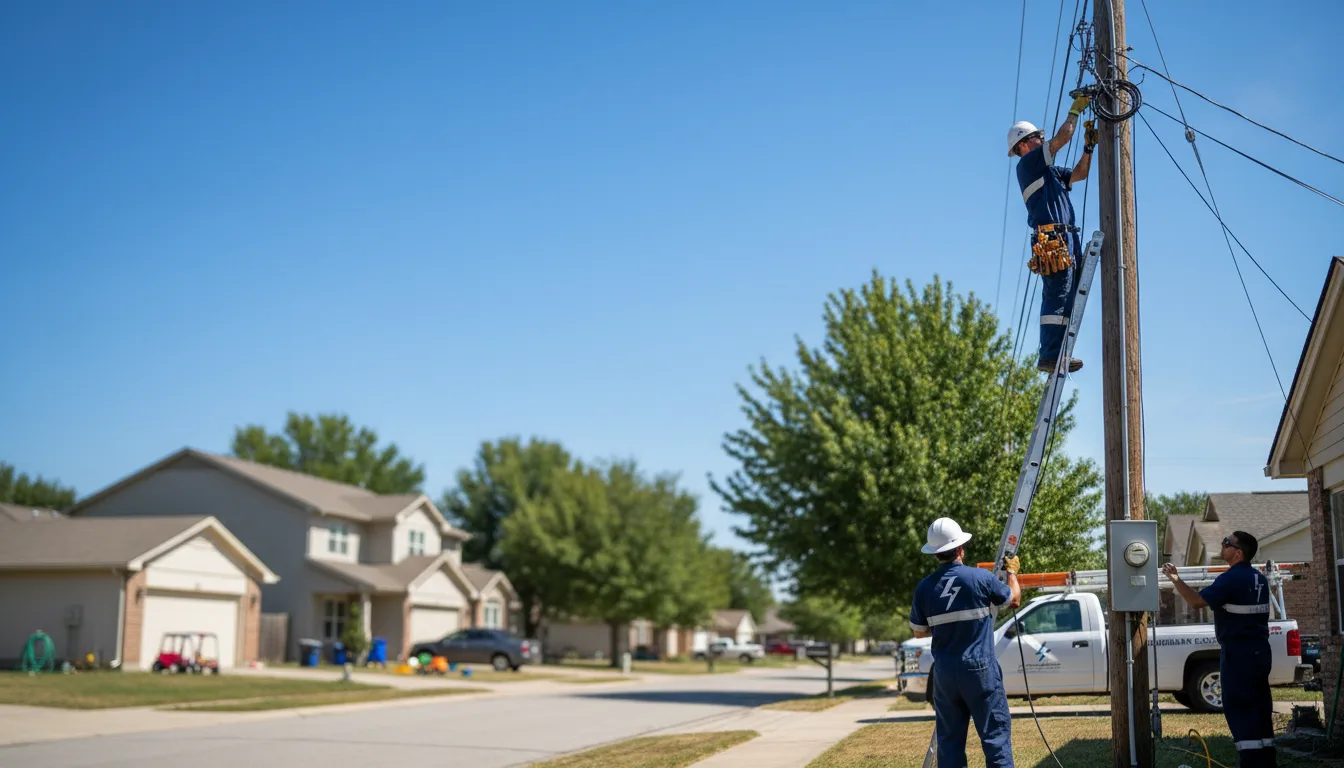 Residential electrician providing installation services in Lowell, OH